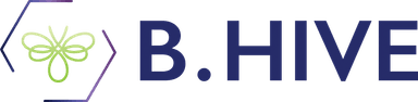 B.Hive Café & Library logo